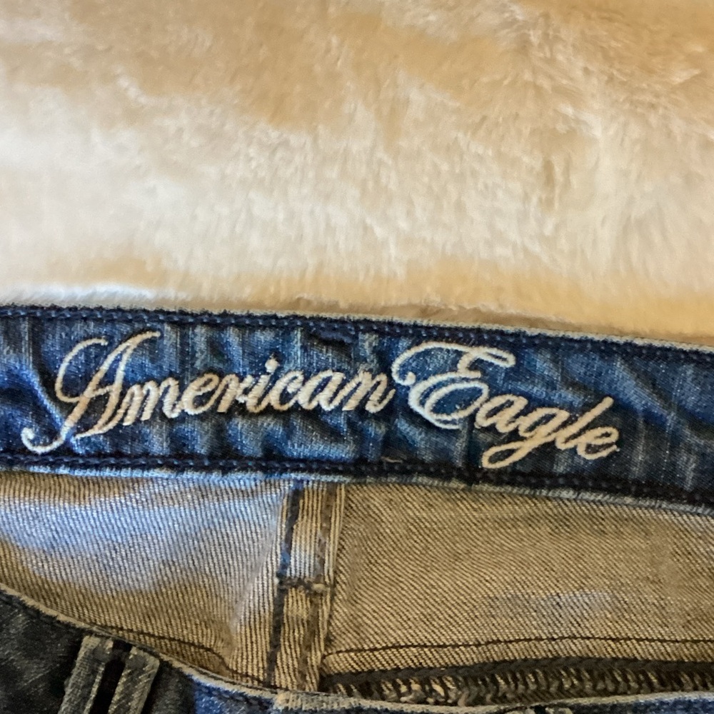 American Eagle Outfitters Dark Blue Boot Cut Jeans - Picture 7 of 8